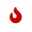 %Focuskw% | Simpson Salute Heating &Amp; Air Red flame icon centered on a white circular background.