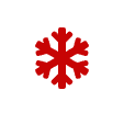 %Focuskw% | Simpson Salute Heating &Amp; Air Red snowflake icon centered on a white circular background.